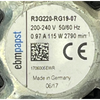 Gereviseerde ventilator Zehnder WHR930 WTW unit. R3G220-RG19-07