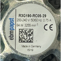 Gereviseerde ventilator voor Zehnder ComfoAir Q350 WTW unit. R3G190-RC05-29.