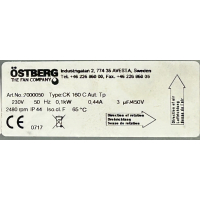 Goede gebruikte Östberg CK 160 C Aut Tp kanaalventilator (1015m3)