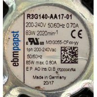 Gereviseerde motorplaat voor ComAir Compakta dakventilator. (420m3)