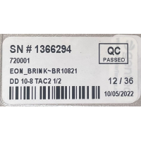 Kort gebruikte Brink ventilator B25 HR(D). DD 10-8 TAC2 1/2 . 531044