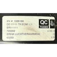 Goede gebruikte Brink B40 Allure HR(D) ventilator. 531045. DD 11-11 TH ECM 1/1.