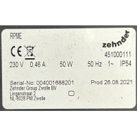 Gereviseerde motorplaat voor Zehnder RPMe / KPMe dakventilator. 400300102