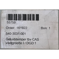 Nieuwe Itho CAS 540-3031-001 geluidsdemper.
