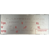 Kort gebruikte P. Lemmens DD 12-12-9 slakkenhuisventilator (400V)