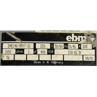 Gereviseerde EBM slakkenhuisventilator. D4E146-HH07-31