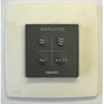 Goede gebruikte Duco RF/BAT zwart afstandsbediening. S0004600
