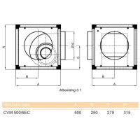 Goede gebruikte Stork CVM 500/6EC boxventilator. (2300m3)