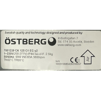 Nieuwe Östberg CK 125 C1 EC-y2  kanaalventilator. 7001239 (568m3)