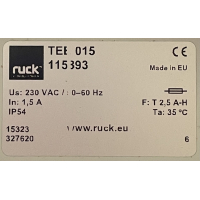 Nieuwe Ruck TEE 015 toerenregelaar (6 standen, 1,5A)