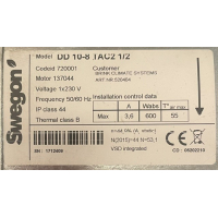 Kort gebruikte Brink ventilator B25 HR(D). DD 10-8 TAC2 1/2 . 531044