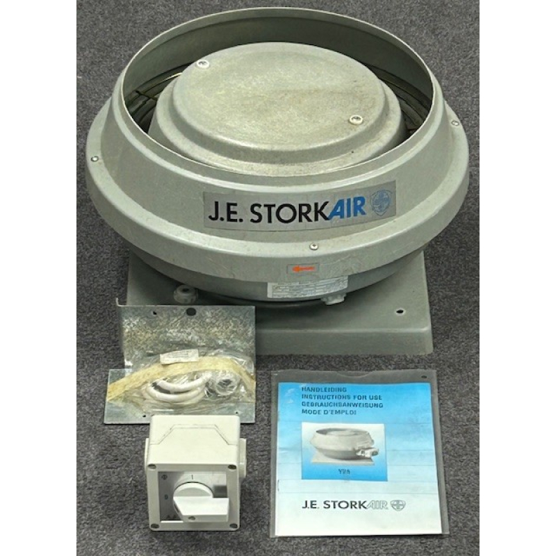 Nieuwe StorkAir VDA 160/4-4 EC dakventilator. (490m3) 