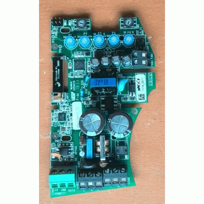 Goede gebruikte besturingsprint voor Orcon MVS-10 ventilatiebox. 