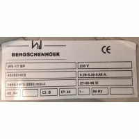 Gereviseerde ruilmotorplaat Bergschenhoek WV-17 SP. R2E140