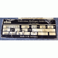 Gereviseerde EBM ruilmotor voor luchtverwarming. D4E160-DC01-XA