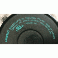 Gereviseerde motorvleugelcombinatie Zehnder / Stork MX20/10. M3G084-DF05-07