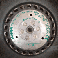 Gereviseerde ventilator voor Stork RPM / KPM / VPM dakventilator. R2E185-AC55-09