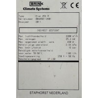 Goede gebruikte Brink Elan 25D R luchtverwarming. (2200m3)