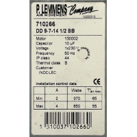 Kort gebruikte Lemmens DD 9-7-14 1/2 BB slakkenhuisventilator.