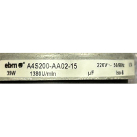Gereviseerde EBM ruil-koelventilator. A4S200-AA02-15