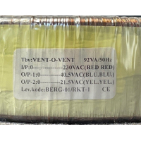 Goede gebruikte ringkerntrafo 230V -> 40,5V en 21,5V