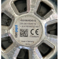 Gereviseerde ruilmotor voor een Comair HRUC 4 WTW unit. R3G190-RD45-12