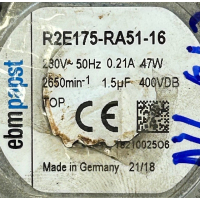 Gereviseerde ruilmotor voor Stork RPM / KPM / VPM dakventilator. R2E175-RA51-16