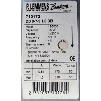 Goede gebruikte Brink B12 B14 B16 B17-M B20 B26 ventilator. DD 9-7-9 1/6 SB