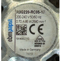 Gereviseerde ruilmotor voor Nibe water warmtepomp. R3G220-RC05-17