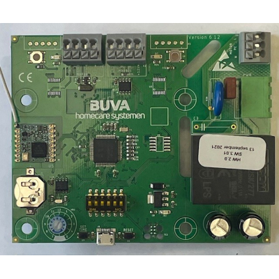 Goede gebruikte besturingsprint Buva Q-Stream Evolution ventilatiebox.