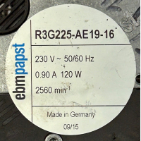 Gereviseerde ventilator voor Itho Daalderop Cool Cube. R3G225-AE19-16