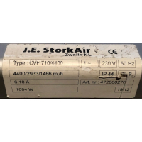 Kort gebruikte Zehnder CVF 710/4400 boxventilator. (4400m3)