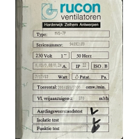 Gereviseerde ruilmotorplaat Rucon MVS-7P ventilatiebox. R4E160-AA02-11
