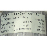 Gereviseerde ruil-ventilator voor Thermo-Air HRU-10/12. (1000m3)