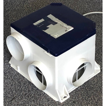 Gereviseerde Itho CVE ventilatiebox met normale stekker. (225m3)