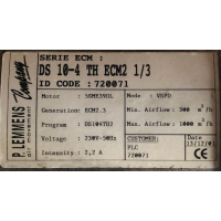 Gereviseerde Lemmens ruilmotor voor Auerhaan WTW unit. DS 10-4 TAC2 (ECM2) 1/3. 5SME39DL