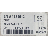 Kort gebruikte systeemventilator Brink B40 HR3400. 531905 DD 11-11 TH TAC 1/1 (3.0)