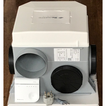 Nieuwe Itho CVE-S Optima ventilatiebox met vochtsensor en CO2 RF bed. (468m3)