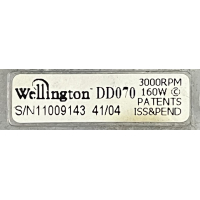 Gereviseerde Wellington DD070 ventilator voor Brink Renovent HR Large. 531455