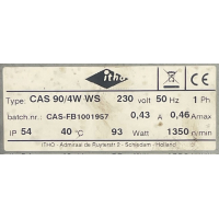 Gereviseerde ruilmotor Itho CAS 90/4W WS dakventilator.