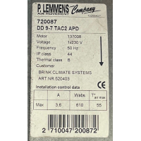 Goede gebruikte ventilator Brink B16 HR(D). DD 9-7 TAC2 APD