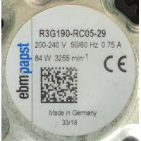 Gereviseerde ruilmotor voor Zehnder ComfoAir Q350 WTW unit. R3G190-RC05-29