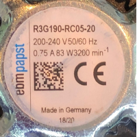 Gereviseerde ventilator Orcon MVS-15. R3G190-RC05-20