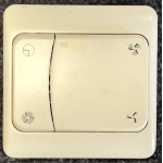 Goede gebruikte Niko afstandbediening voor ventilatiebox. 05-304