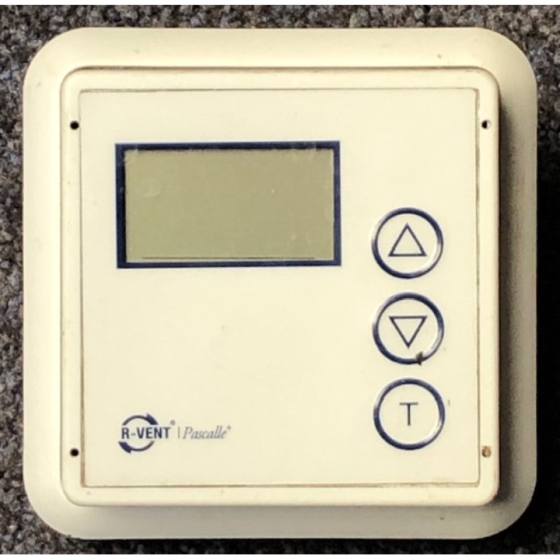 Goede gebruikte R-Vent Pascalle inbouw bediening met LCD