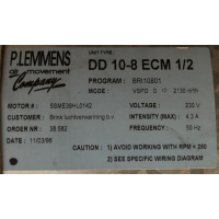 Goede gebruikte ventilator Brink B25 HR(D). DD 10-8 ECM. 531044