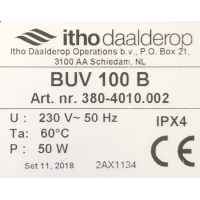 Nieuwe Itho BUV100B kanaalventilator. (202m3)